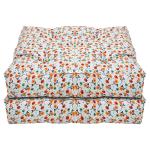 Kuber Industries Microfiber Chair Pad|Chair Cushion Pad for Office, Home|Sitting Cushion|Seat Cushion for Chair|Pack of 2 (White)