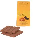 ZOROY LUXURY CHOCOLATE Belgian Milk Chocolate Bar | Couverture French Biscuit Crunch Milk Chocolate Bar| Belgium chocolates | Cooking Chocolates 100 gms