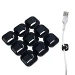 GIZGA essentials Cable Organizer Clips Holder for Ethernet and Electric Wires Pack of 9