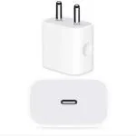 OCTRIX 20 W 3 A Mobile Wall Charger Compatible with Apple 20W, USB-C Power Charging Adapter for iPhone, iPad & AirPods (White) Charger (for iPhone X, XS, SE, 11,12,13,14 Mini/Pro/Pro Max & all iPhone, iPad & AirPods)