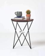 Adroit Furnish Solid Wood End Table (Finish Color - Light Walnut)