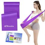 Wearslim Professional Natural Rubber Elastic Resistance Loop Bands for Legs and Butt Exercise Band Set (1.5 Meter) - Purple