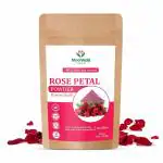 Moolveda Pure & Natural Rose Petal Powder For Skin, Face Pack Mask for Fairness, Tanning & Glowing Skin, 100gm