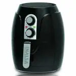INALSA Crispy Fry, 1200W, 2.3L Air Fryer with Smart Rapid Air Technology, Timer Selection and Fully Adjustable Temperature Control, Black