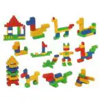 Vastate Satsun Plastic Building Blocks for Kids 60+ pcs (Multicolor)