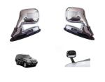 DrivEscape Hyundai Terracan Front Fender Chrome Bonnet Mirror With Indicator (set of 2)