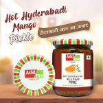 Home Made Tasty Hot Mango Hyderabadi Andhra Pickles 500 gm with Garlic and Ginger Pickle Less Oil South Indian Aam ka Achar Lashsun Adrak Masala 500gm