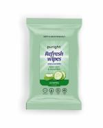 PURIGHT Daily Cleansing Facial Wipes 25N Each - Pack of 4 | Wet Wipes for Face with Alovera & cucumber Makeup Remover Wipes, Hydrating, Refreshing, Soothing, Paraben & Alcohol-Free, Travel Use for Girls and Boys