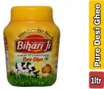 Bihari ji Pure Desi Ghee| | Pure Ghee for Better Digestion and Immunity-1 ltr Jar-1