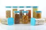 PREXO Blue Plastic Kitchen Grocery Storage Containers 1100 ml - Pack Of 10