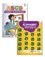 English Alphabet Writing, Drawing & Colouring Book For Kids | Set of 2 Books