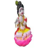 ATUT Kamal Krishna Idol, Standard, Unbreakable, Home Decor, Multicolour,