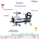 BUMTUM Lighting Effect Chopper Swing Car Toy Ride On Cars For Kids 1 to 5 Years | Push Rider | Comfortable Seat With Back Rest