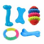 Emily Pets 5 Piece Dog Toy Set Pack with Dog Chew Toys,Chew Toys for Dog,Rubber Chew Toy Combo,Playing Chewing Interactive Durable Small Puppy Dog Toys 5 in 1 Combo