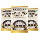 Urban Platter Shirataki Rice, 220g [Pack of 3] [Keto-friendly, Fat-Free, Gluten-Free Alternative to Rice]