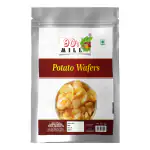 90's MILL Farali Special Namkeen | Salted Potato Chips | Aloo Simple Chips | Salted Potato Wafers Aloo ki Wafers Deeply Fried in Healthy Groundnut Oil With Goodness Of Pink Salt-1Kg*1Pack