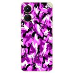GADGETSWRAP Printed Vinyl Skin Sticker for Vivo Y16 - Purple Girls Camo