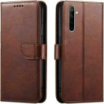 Frazil Flip Cover for Realme 6, Realme 6i | Magnetic Closurer| PU Leather Magnetic Wallet Back Cover Case (Brown)