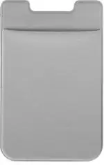 StealODeal Silver Muitipurpose Adhesive Phone Jacket Card And Earphone 3 Card Holder (Set Of 1)