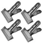 VTS 4-Pack Set Heavy Duty Muslin Spring Clamps Clips 4 1/4 inch for Photo Studio Backdrops Backgrounds Woodworking