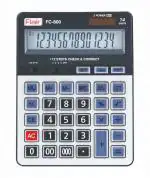 Flair FC-800 Desktop Series Electronic Calculator | LCD Screen Large Display | Dual Power with Solar | 12 Digits Calculator | Use for Stationery, College & Office | Pack of 1