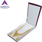 Aadhya Satin Jewellery Boxes/half set For Neklaces & Earring Storage Box Organizer Box Gift Box for Women jewellry storage box Vanity Box (Maroon)