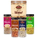 Yum Yum Dry Fruits Combo 775 g (Almonds, Cashews, Pistachios, Raisins & Walnut Kernels)