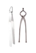 Urban Buy Stainless Steel Roti Chimta Tong With Stainless Steel Sandsi Tongs and Multicolour, Pack of 2