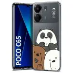 Fashionury Printed Back Cover Case Compatible for Poco C65 Back Cover for Poco C65 -D2068