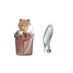 QinPin Combo of soap dish tray self draining & multipurpose bathroom toothbrush holder Plastic Toothbrush Holder