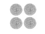 CLEANADO Stainless Steel Scrubber/Non Rusting Wire Scrubbers for Tough Stain Removal/Kitchen Oily, Steel, Glassware, Aluminium, Plates, Utensils Cleaning Scrubber (Pack of 4)