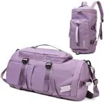 GARDEN GALLARY Gym Bag Sports Travel Duffel Bags with Shoe Compartment & Dry Wet Separated Storage Pocket, Waterproof Fitness Workout Tote Yoga Handbag for Men and Women - (Pista Green)