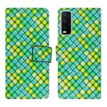 A D Enterprises Mat Green Flip Cover for Vivo Y20| Magnetic Case| Shock Absorbent| Flip Cover Vivo Y20