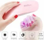 OPTRA-Gvj Traders Pink Sun Mini Nail Dryer Uv Gel Polish Curing Led Lamp Portable Manicure Tool