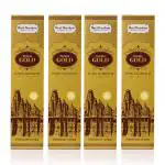 Hari Darshan Temple Gold Agarbatti Premium Masala Incense Sticks (Pack of 4, 12 Sticks in Each)