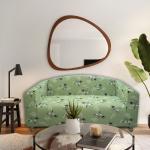 DREAM CARE Marigold Sofa Cover Set Polyester Spandex Sofa Cover | Printed Big Elasticity Cover for Couch & Recliner | Flexible Stretch Sofa Slipcover for Three Seater (185-230cm) - Design 36