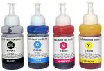 ANG Refill Ink for Use in Epson L210 Multi-Function Printer - Cyan, Magenta, Yellow & Black - 70 ML Each Bottle Multi Color Ink Tri-Color Ink Cartridge