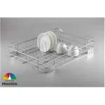 Peacock Colors Stainless Steel Kitchen Basket For Home, Rectangular