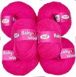 M.G Enterprise yarn, Baby wool tres Light Magenta Pack of 14 pc 25 gm each