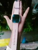 CLUBCLASSY New T800 Ultra Watch Smartwatch 1.9 HD Display Bluetooth Calling SmartWatch (Watch with Baby Pink Strap)