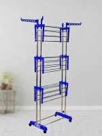 TNC STAINLESS STEEL DOUBLE POLE 3 LAYER CLOTH DRYING STAND 14009