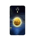 Casotec Moon View Design Printed Silicon Soft TPU Back Case Cover for Micromax Canvas Xpress 2 E313