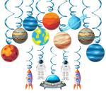 Party Propz Space Theme Birthday Decoration For Boys -12 Pcs