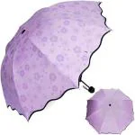 K D ENTERPRISE Fancy Magic Umbrella Changing Secret Blossoms Occur With Water Print 3 Fold