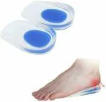 FIVANIO Silicon Gel Heel Pad Plantar Fasciitis, Silicone Heel Cups For Heel Pain Relief Heel Support