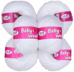M.G Enterprise yarn, Baby wool dos Mustard Pack of 8 pc 25 gm each