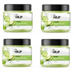 HRJP Cucumber Scrub | Tan Removal | Cleanser Deep Exfoliation | Skin Glowing | 100gm pack of 4 | Scrub (400 g)