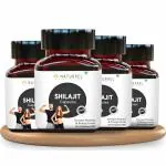 NATURREL Shilajit Capsule, 240 Capsules | Enhances Energy & Immunity | Promotes Metabolism | 100% Pure, Natural Capsules| Comes in a Pack of 4