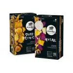 Foodio.fit Combo Pack of 2 - Sweet Potato Vacuum Fried Chips and Avial Vacuum Fried Chips