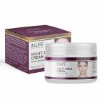 INLIFE Night Gold Cream for Anti Aging, Skin Repair, Skin Rejuvenation, Dark Spots, Pigmentation & Blemishes | Night Face Cream for Women & Men, Daily Use Cream (50g)